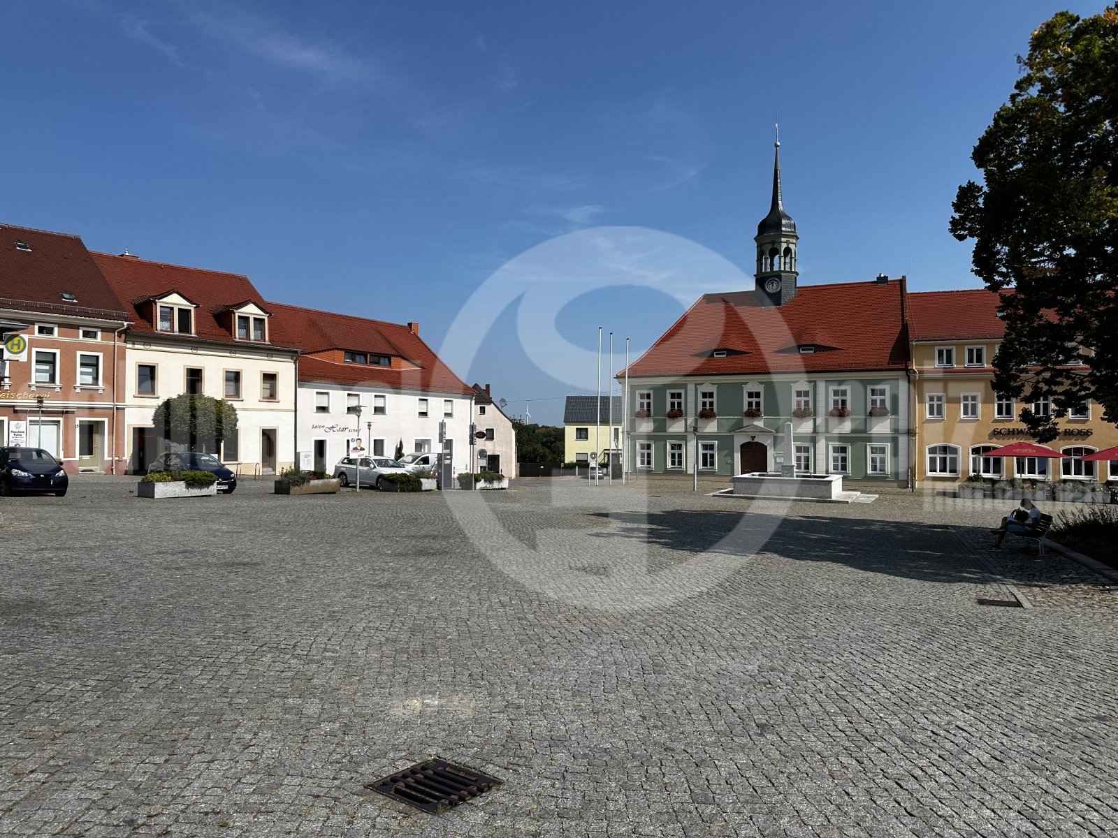 Marktplatz direkt vor der Tür