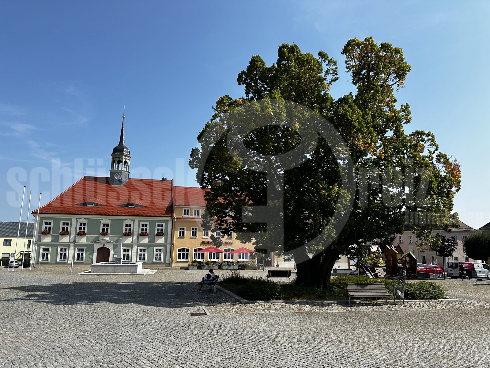 Marktplatz direkt vor der Tür