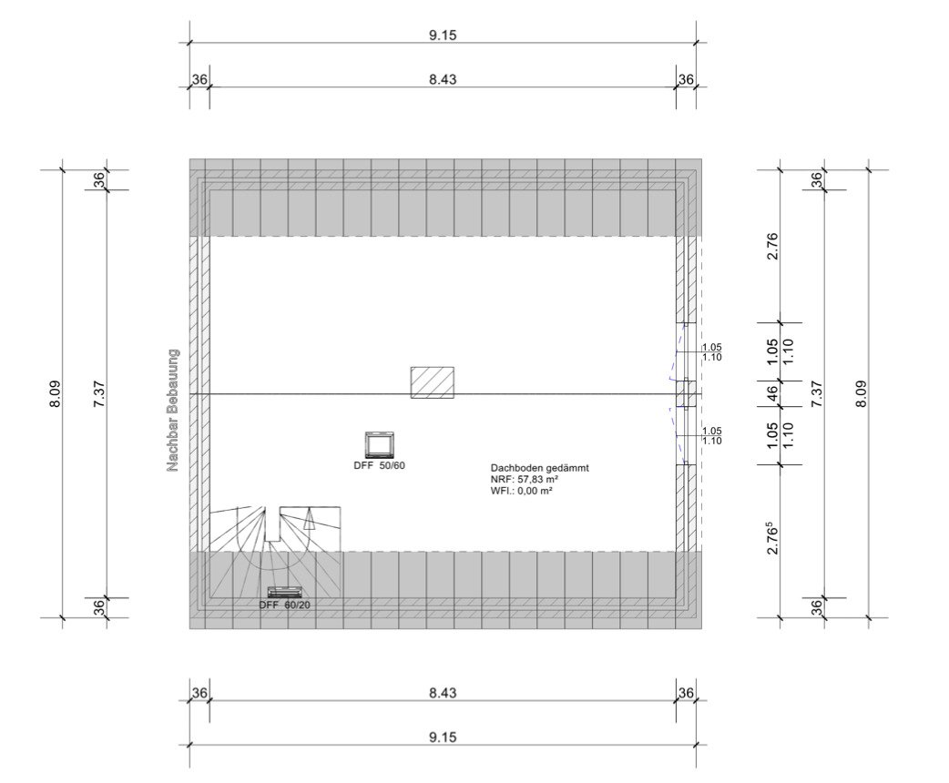 Grundriss Dachgeschoss