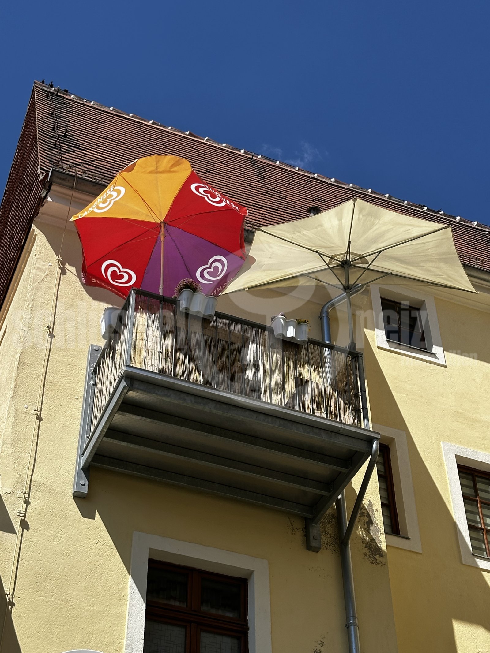 Hausansicht Hofseite / Balkon